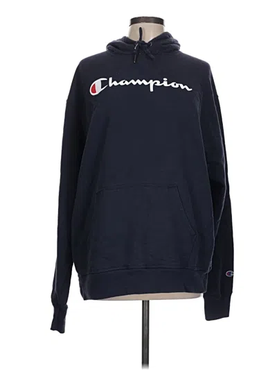 Pre-owned Champion Fleece Jacket In Blue