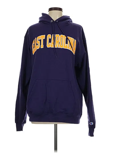 Pre-owned Champion Fleece Jacket In Blue