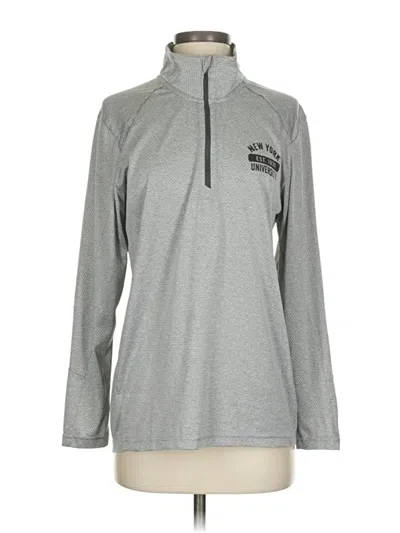 Pre-owned Champion Fleece Jacket In Gray