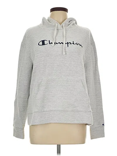 Pre-owned Champion Fleece Jacket In Gray