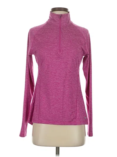 Pre-owned Champion Fleece Jacket In Pink