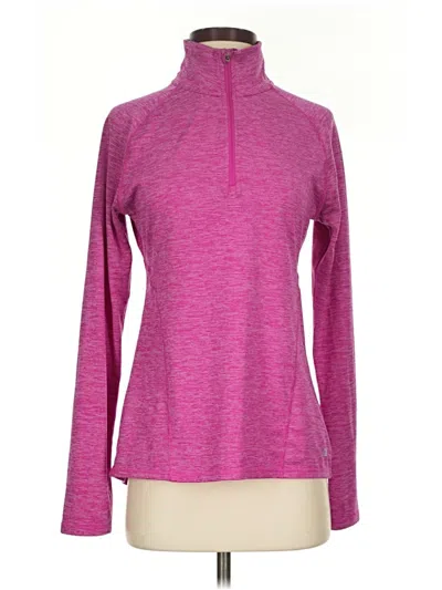 Pre-owned Champion Fleece Jacket In Pink