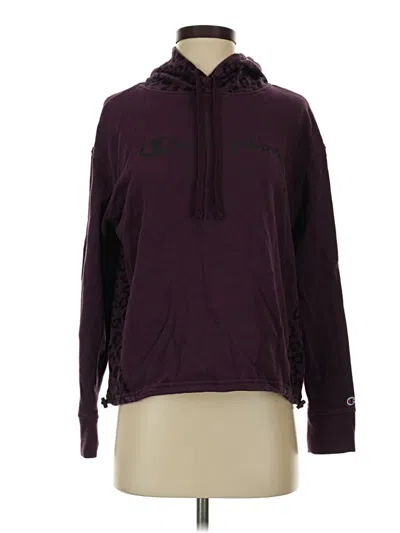 Pre-owned Champion Fleece Jacket In Purple