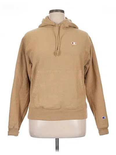 Pre-owned Champion Fleece Jacket In Tan
