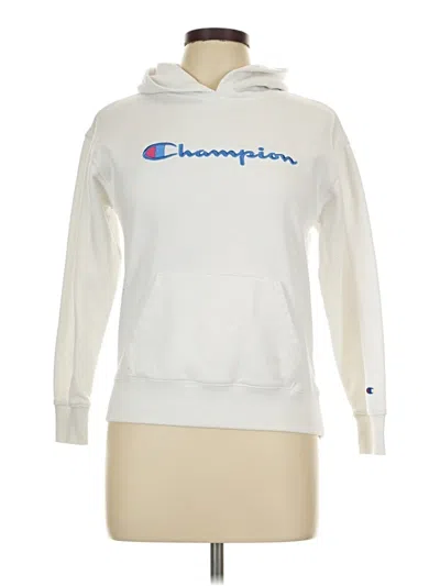 Pre-owned Champion Fleece Jacket In White