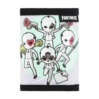 Champion Fornite Profile Tri-fold Wallet In Grey/grey In Green