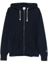 Champion Jersey Cotton Hoodie Kangaroo Pocket In Blue