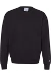 Champion Garment-dyed Crewneck Sweatshirt In Black