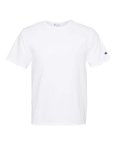 Champion White Cotton Crew-neck T-shirt In Gray