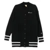 Champion Gbomber Reverse Weave Black Women's Long Bomber Jacket In Black