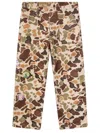 Champion Camouflage Pattern Trousers With Straight Leg In Multi