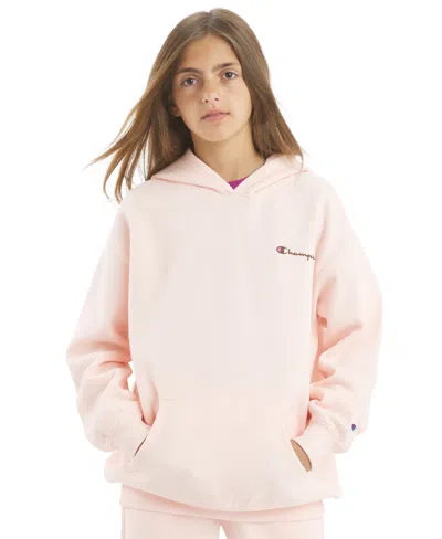 Champion Kids' Girls' 4-16 Bow Graphic Hooded Sweatshirt In Pink