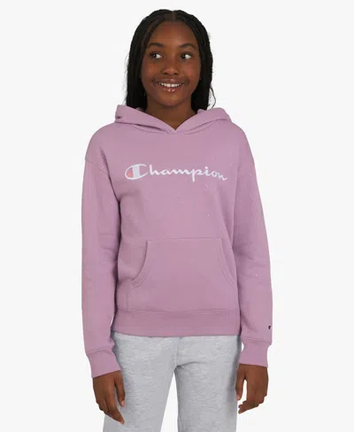Champion Kids' Girls 7-16 Long Sleeve Glitter Hoodie In Purple
