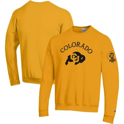 Champion Gold Colorado Buffaloes Peggy 100 Pullover Sweatshirt