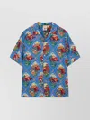 Champion Graphic Print Relaxed Fit Short Sleeves Shirt In Blue