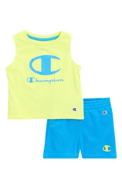 Champion Babies'  Graphic Tank & Shorts Set In Green
