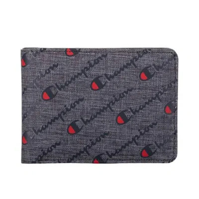 Champion Graphic Wallet In Dark Grey