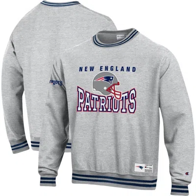 Champion Gray New England Patriots Reverse Weave Fleece Sweatshirt