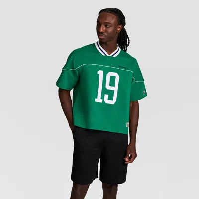Champion Gridiron Football Jersey, Script Logo In Green