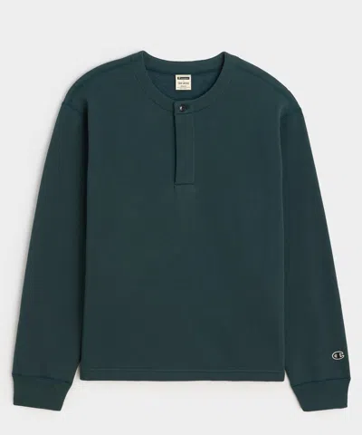 Champion Henley Sweatshirt In Blue