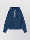 Champion Hooded Cotton Sweatshirt Featuring Kangaroo Pocket In Blue