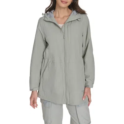 Champion Hooded Rain Jacket In Gray