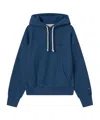 Champion Hooded Cotton Sweatshirt Featuring Kangaroo Pocket In Blue