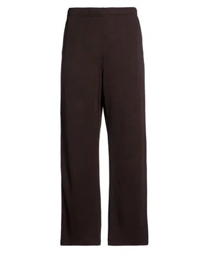 Champion Index + Archives Man Pants Dark Brown Size M Polyester, Cotton