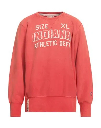 Champion Index + Archives Man Sweatshirt Tomato Red Size L Cotton, Polyester