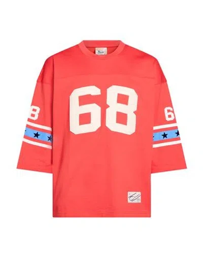 Champion Index + Archives Man T-shirt Tomato Red Size S Cotton, Polyamide In Pink