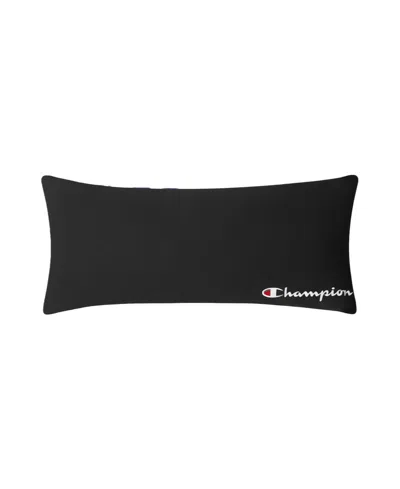 Champion Jersey Knit Body Pillow, 16" X 36" In Black