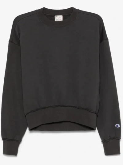 Champion Jersey Sweatshirt In Black