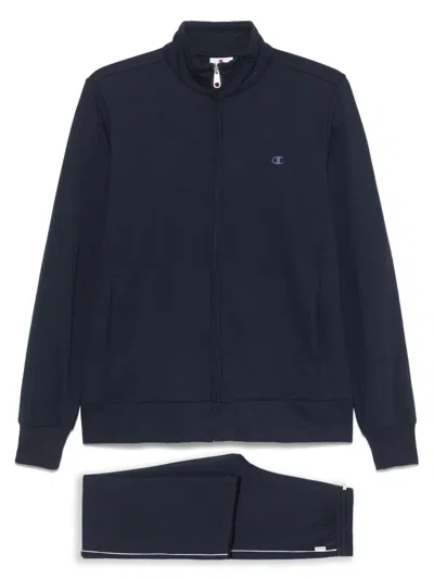 Champion Jersey Track Suit In Blue