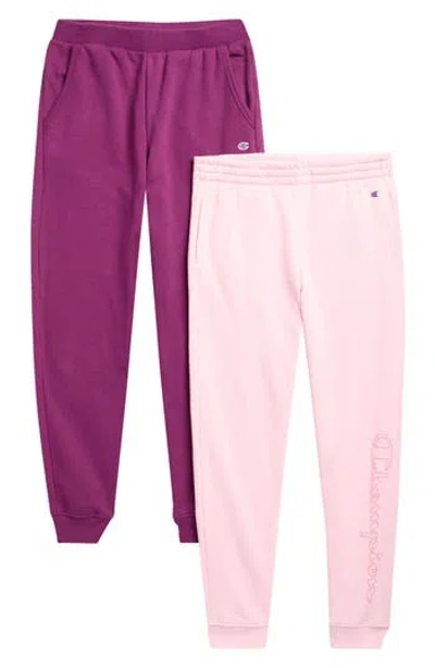 Champion Kids' 2-pack Joggers In Pink