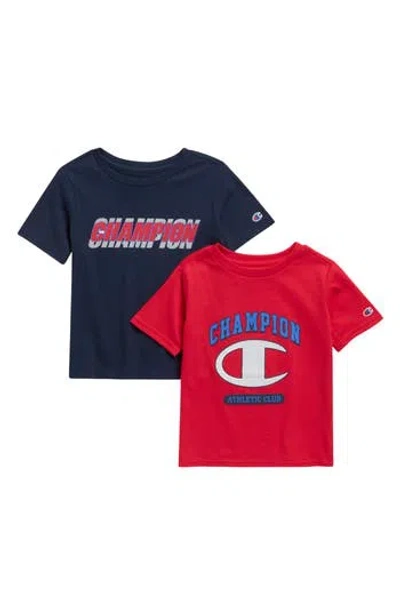Champion Kids' 2-pack Assorted T-shirts In Blue