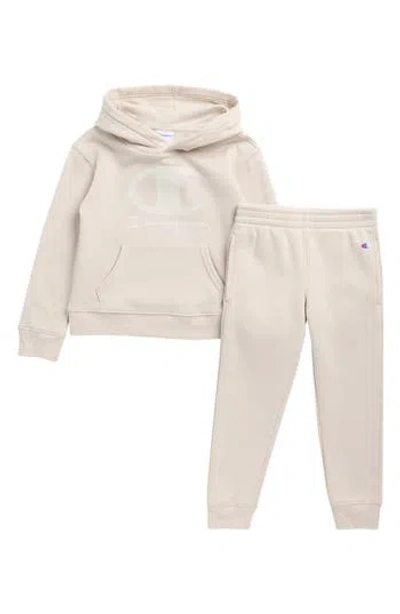 Champion Kids' 2-piece Hoodie & Jogger Pants Set In Neutral