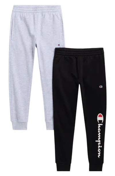 Champion Kids' Assorted 2-pack Joggers In Black Onyx