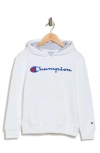 Champion Kids' Fleece Hooded Pullover In Bright White