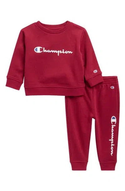 Champion Babies'  Kids' Logo Pullover & Joggers Set In Red