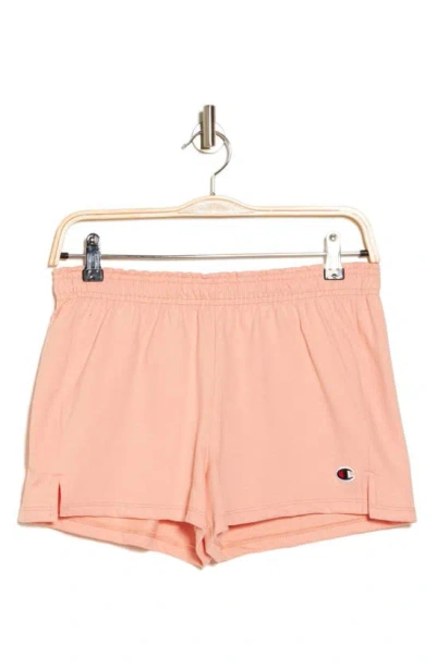 Champion Knit Practice Shorts In Peach Grapefruit