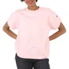 CHAMPION CHAMPION LADIES SHORT SLEEVE T-SHIRT LOOSE FIT IN PALE PINK