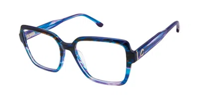 Champion Lake C03 Occhiali Da Vista Blu Per Donna (solo Montatura) In Metallic