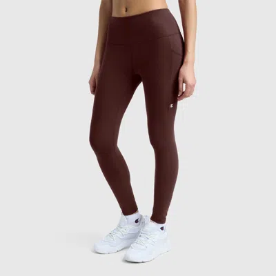 Champion Leggings, C Logo In Bitter Chocolate
