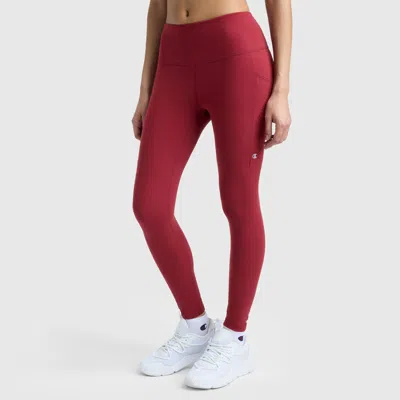 Champion Leggings, C Logo In Red