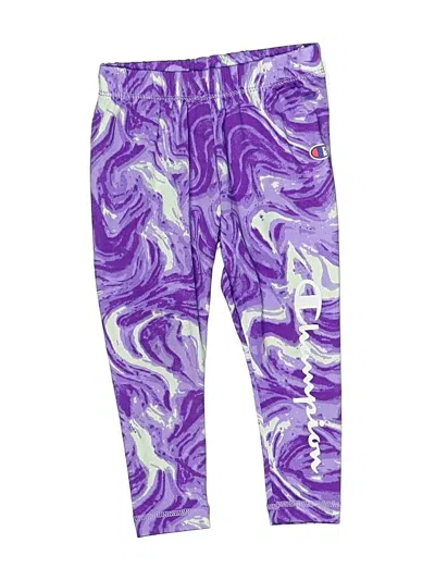 Pre-owned Champion Kids' Leggings In Purple
