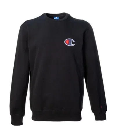 Champion Leisure Logo Logo Hoodie In Black