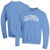 Champion Light Blue Columbia University Basic Arch Fleece Pullover Sweatshirt