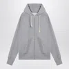 Champion Cotton Hoodie With Drawstring And Kangaroo Pocket In Gray
