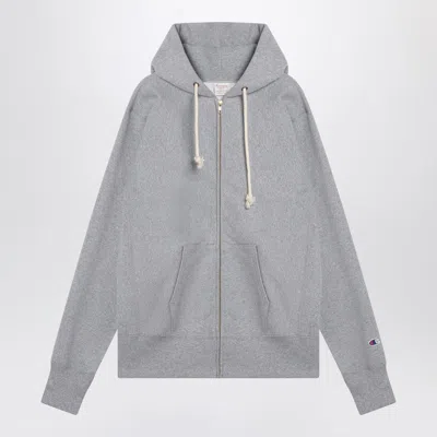 CHAMPION LIGHT GREY COTTON HOODIE
