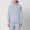 Champion Light Grey Cotton Hoodie In Blue